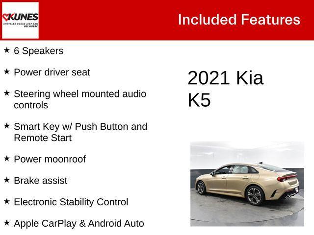 used 2021 Kia K5 car, priced at $20,000