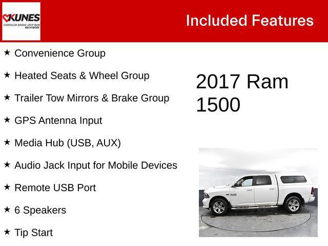 used 2017 Ram 1500 car, priced at $24,523