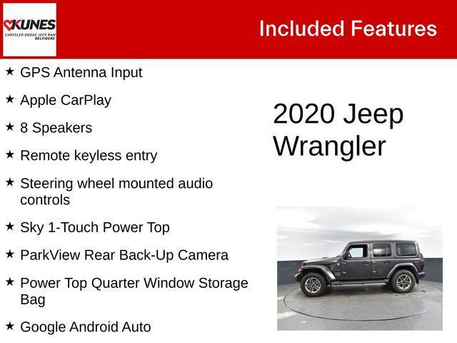 used 2020 Jeep Wrangler Unlimited car, priced at $34,500