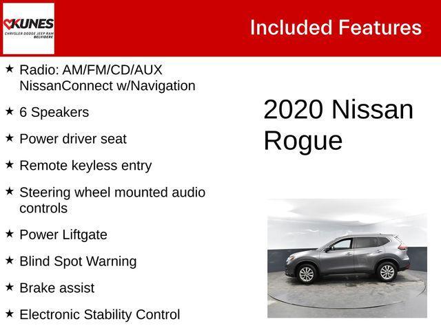 used 2020 Nissan Rogue car, priced at $18,500
