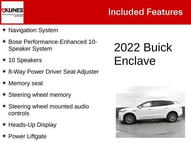 used 2022 Buick Enclave car, priced at $21,500