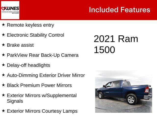 used 2021 Ram 1500 car, priced at $33,400