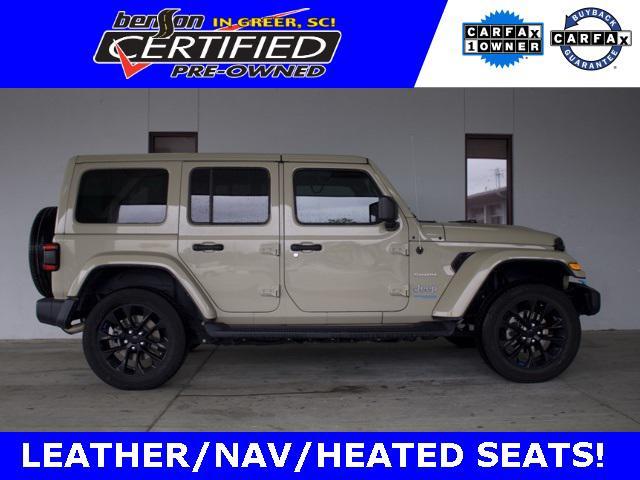 used 2022 Jeep Wrangler Unlimited 4xe car, priced at $36,500