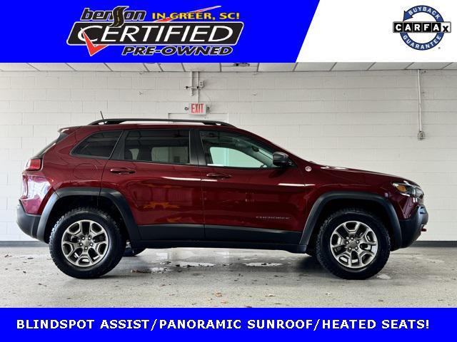 used 2021 Jeep Cherokee car, priced at $26,250