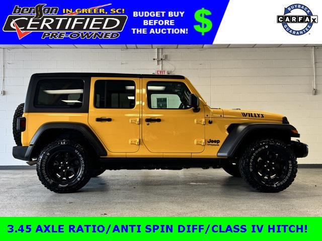 used 2021 Jeep Wrangler car, priced at $26,500