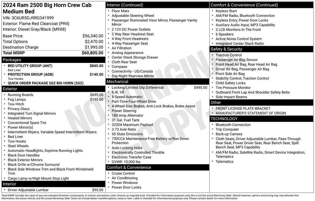 used 2024 Ram 2500 car, priced at $46,995