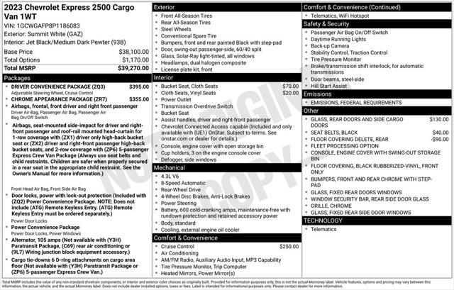 used 2023 Chevrolet Express 2500 car
