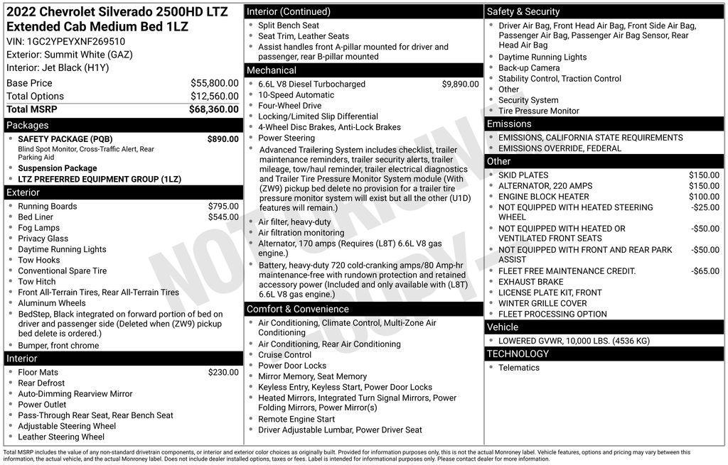 used 2022 Chevrolet Silverado 2500 car, priced at $48,989