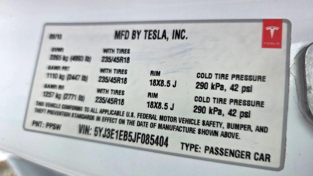 used 2018 Tesla Model 3 car, priced at $18,997