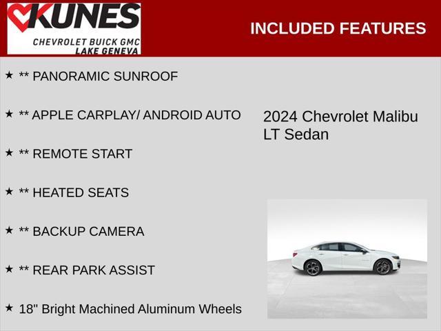 used 2024 Chevrolet Malibu car, priced at $21,395