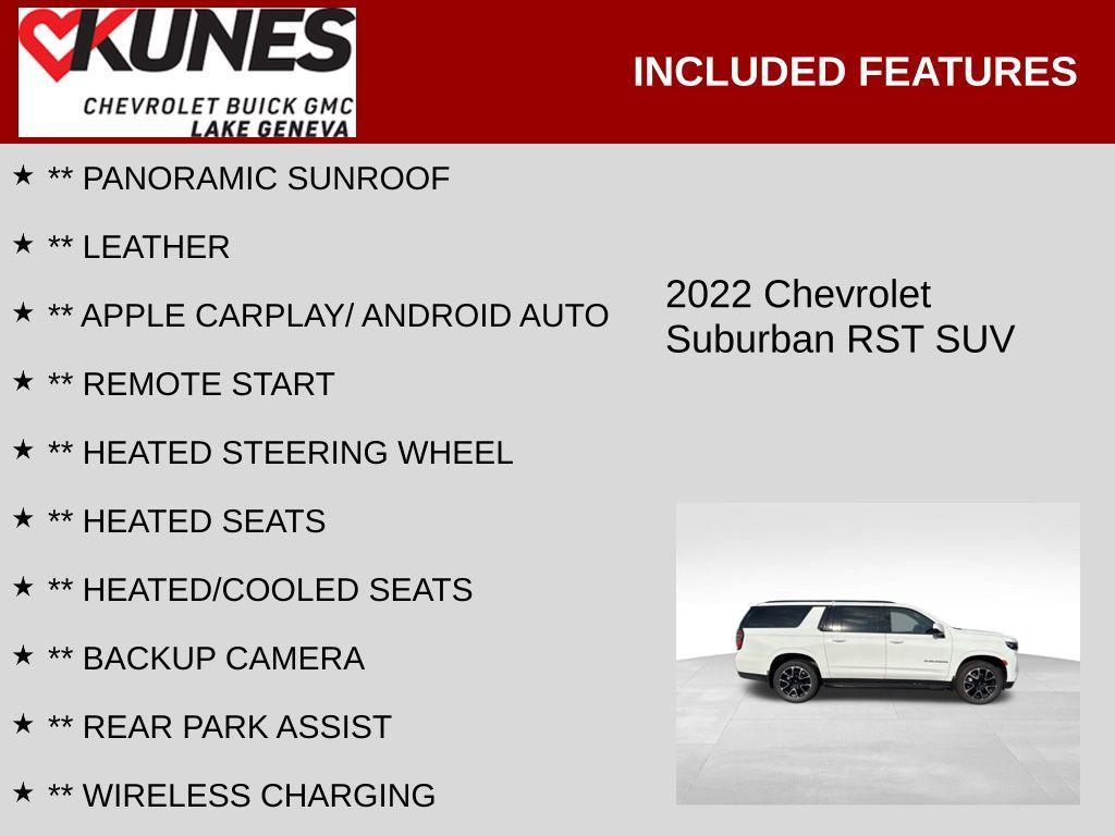 used 2022 Chevrolet Suburban car, priced at $54,684