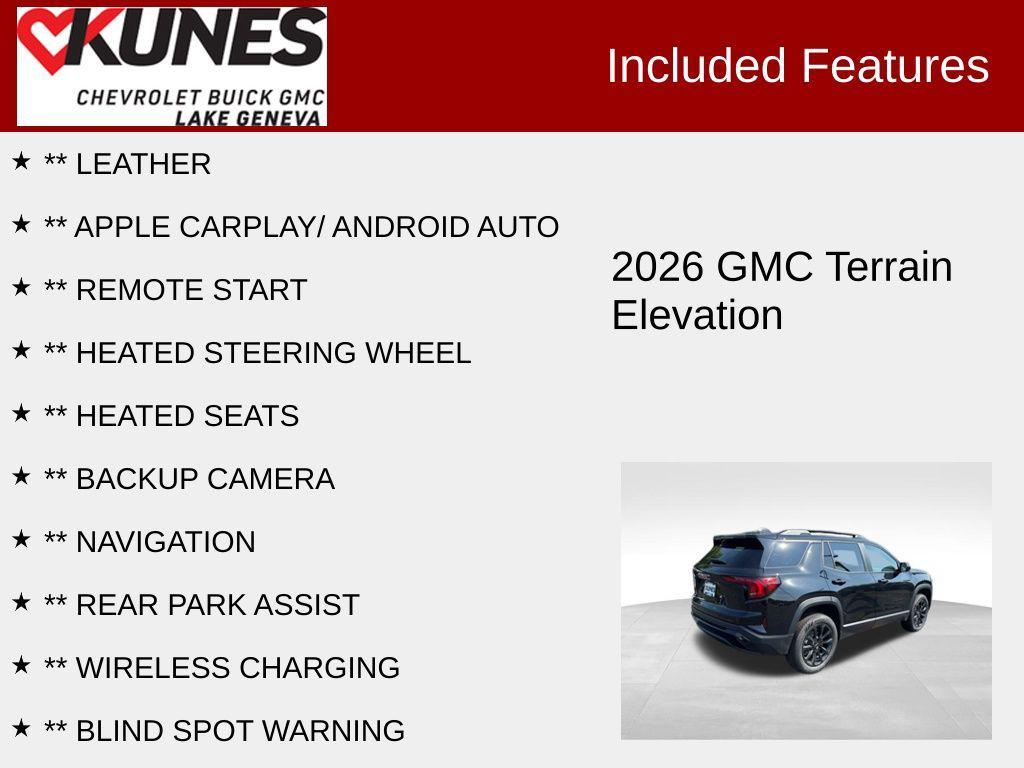new 2026 GMC Terrain car, priced at $37,335