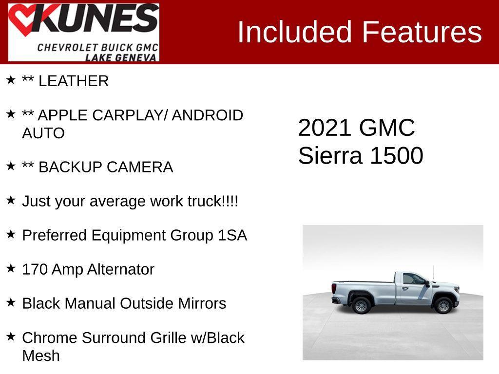 used 2021 GMC Sierra 1500 car, priced at $24,565