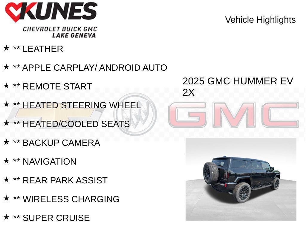 new 2025 GMC HUMMER EV SUV car, priced at $92,777