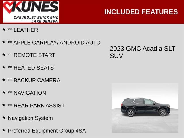 used 2023 GMC Acadia car, priced at $26,900