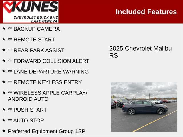 new 2025 Chevrolet Malibu car, priced at $27,300