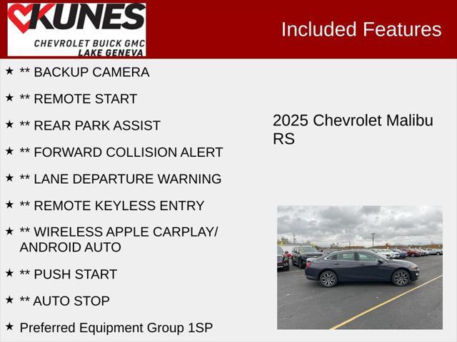 new 2025 Chevrolet Malibu car, priced at $27,995