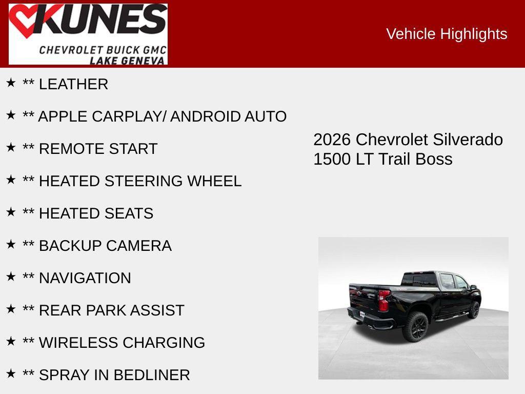 new 2026 Chevrolet Silverado 1500 car, priced at $64,817