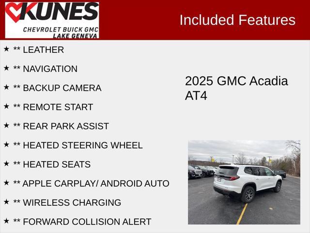 new 2025 GMC Acadia car, priced at $53,500