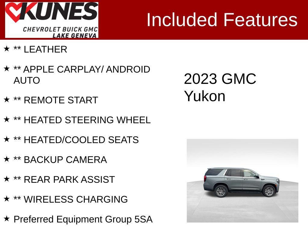 used 2023 GMC Yukon car, priced at $54,367
