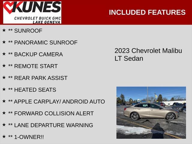 used 2023 Chevrolet Malibu car, priced at $17,629