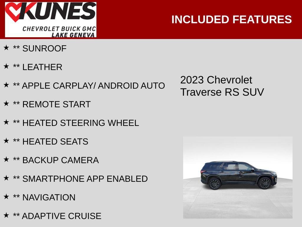used 2023 Chevrolet Traverse car, priced at $35,500