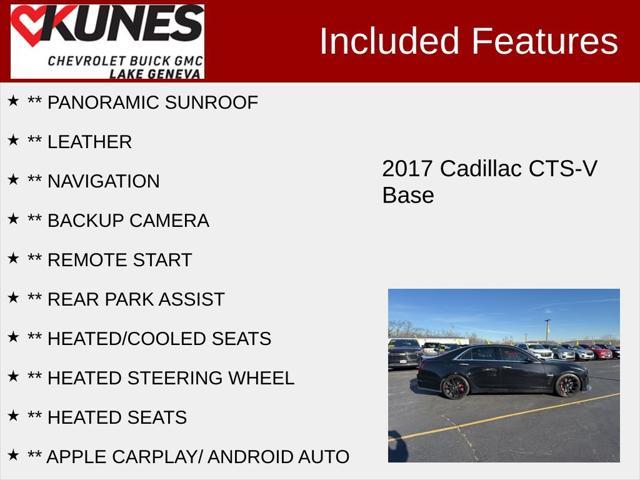 used 2017 Cadillac CTS-V car, priced at $57,200