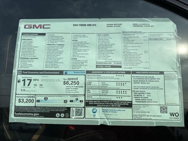 new 2024 GMC Yukon car, priced at $73,000