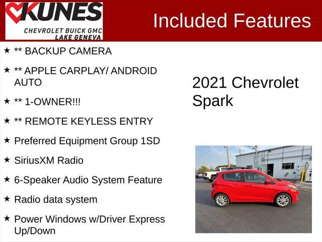 used 2021 Chevrolet Spark car, priced at $12,100