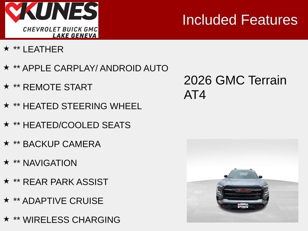 new 2026 GMC Terrain car, priced at $41,010