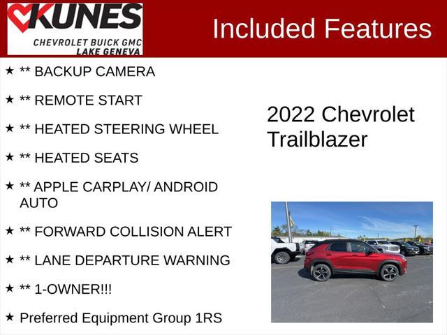 used 2022 Chevrolet TrailBlazer car, priced at $21,990