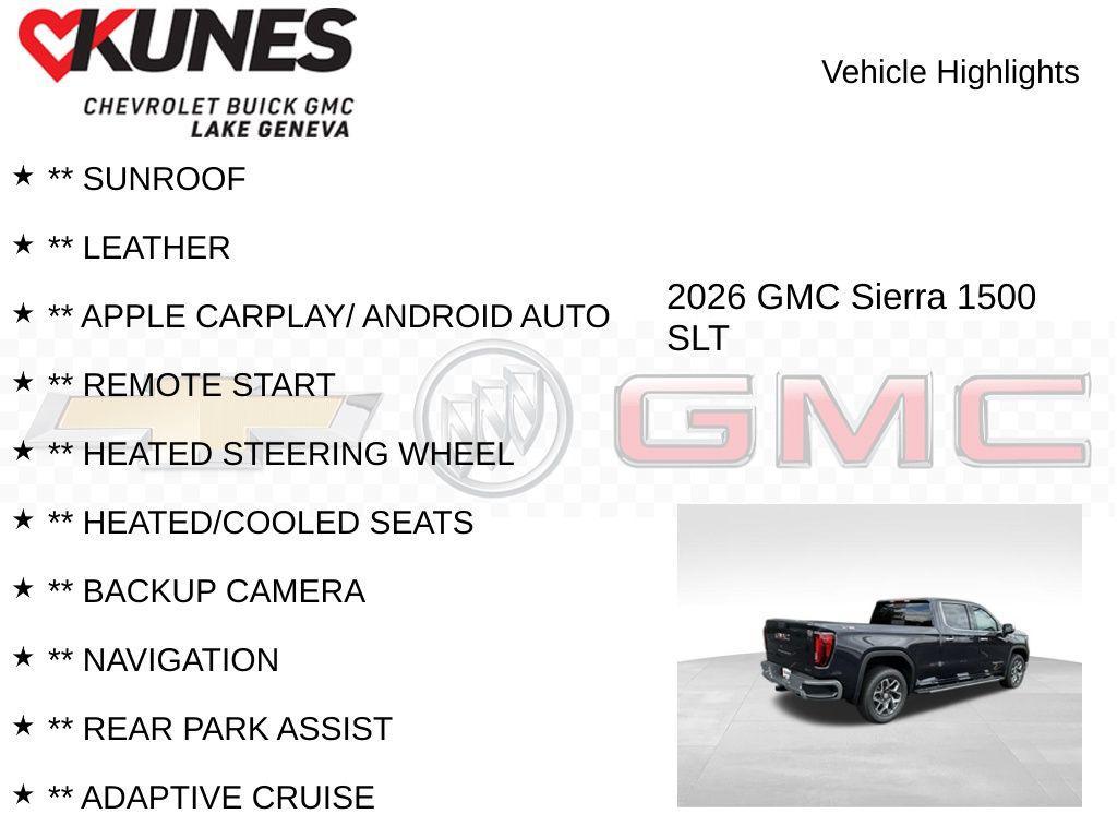 new 2026 GMC Sierra 1500 car, priced at $62,477