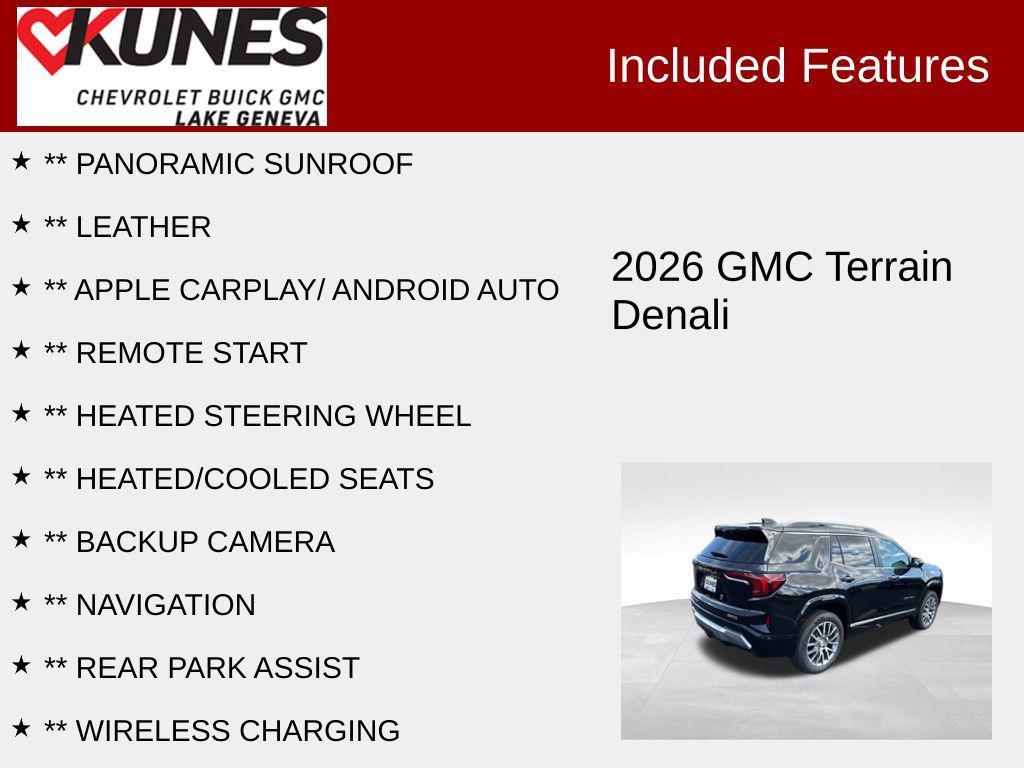 new 2026 GMC Terrain car, priced at $44,835