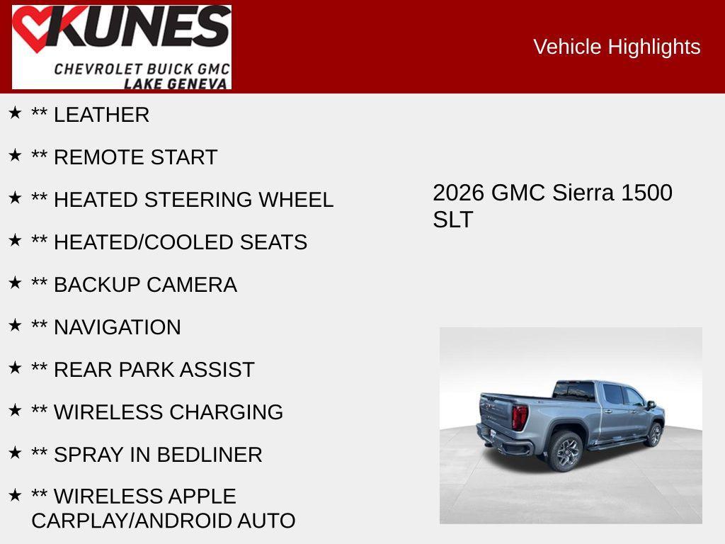 new 2026 GMC Sierra 1500 car, priced at $61,015