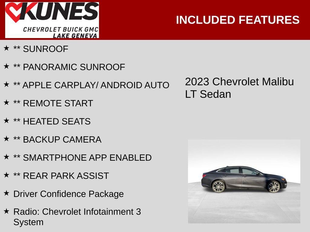 used 2023 Chevrolet Malibu car, priced at $17,676