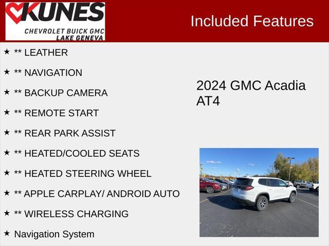 new 2024 GMC Acadia car, priced at $52,445