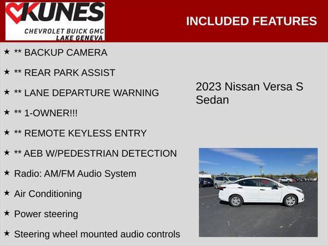 used 2023 Nissan Versa car, priced at $17,900