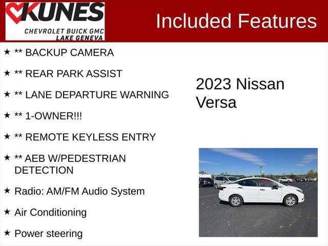 used 2023 Nissan Versa car, priced at $16,752