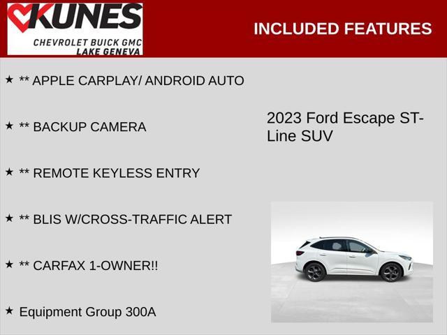 used 2023 Ford Escape car, priced at $21,585