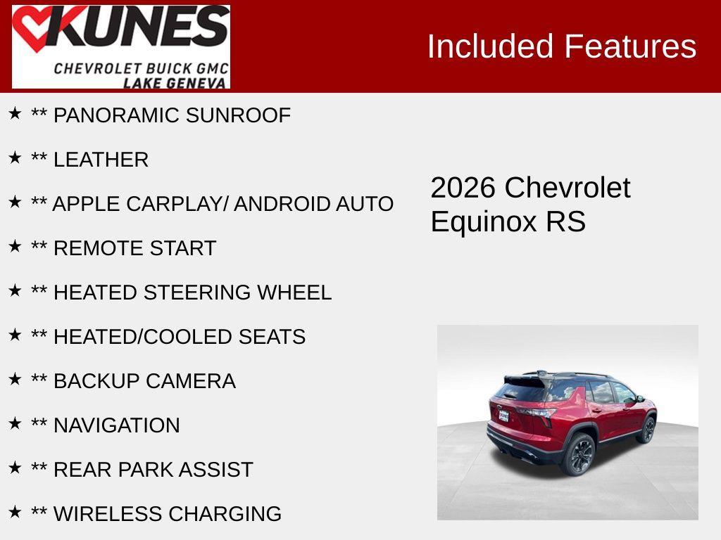 new 2026 Chevrolet Equinox car, priced at $38,335