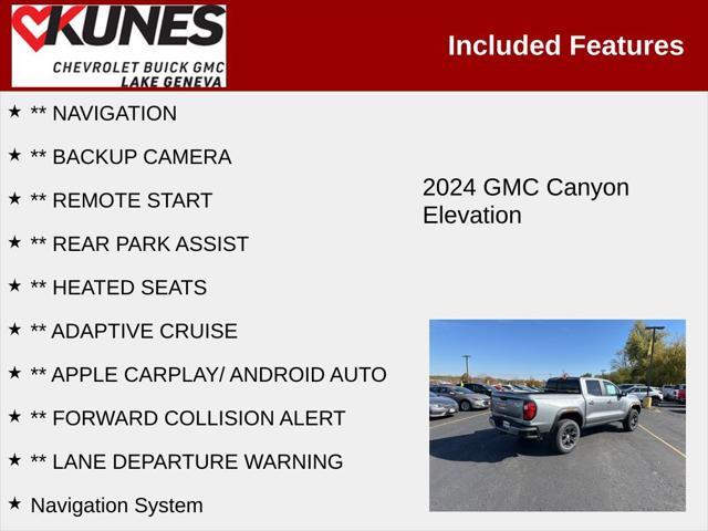 new 2024 GMC Canyon car, priced at $47,630