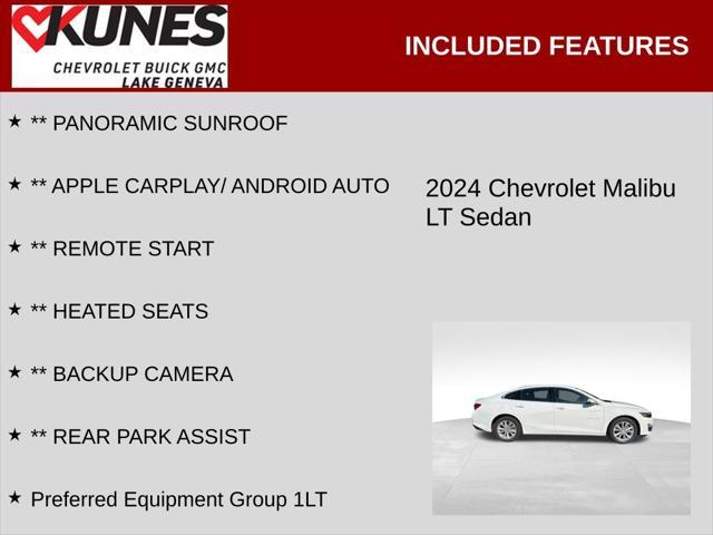 used 2024 Chevrolet Malibu car, priced at $21,578