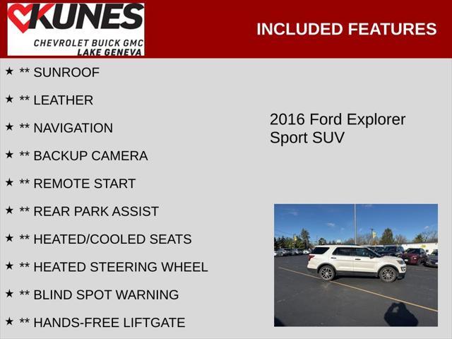 used 2016 Ford Explorer car, priced at $18,618