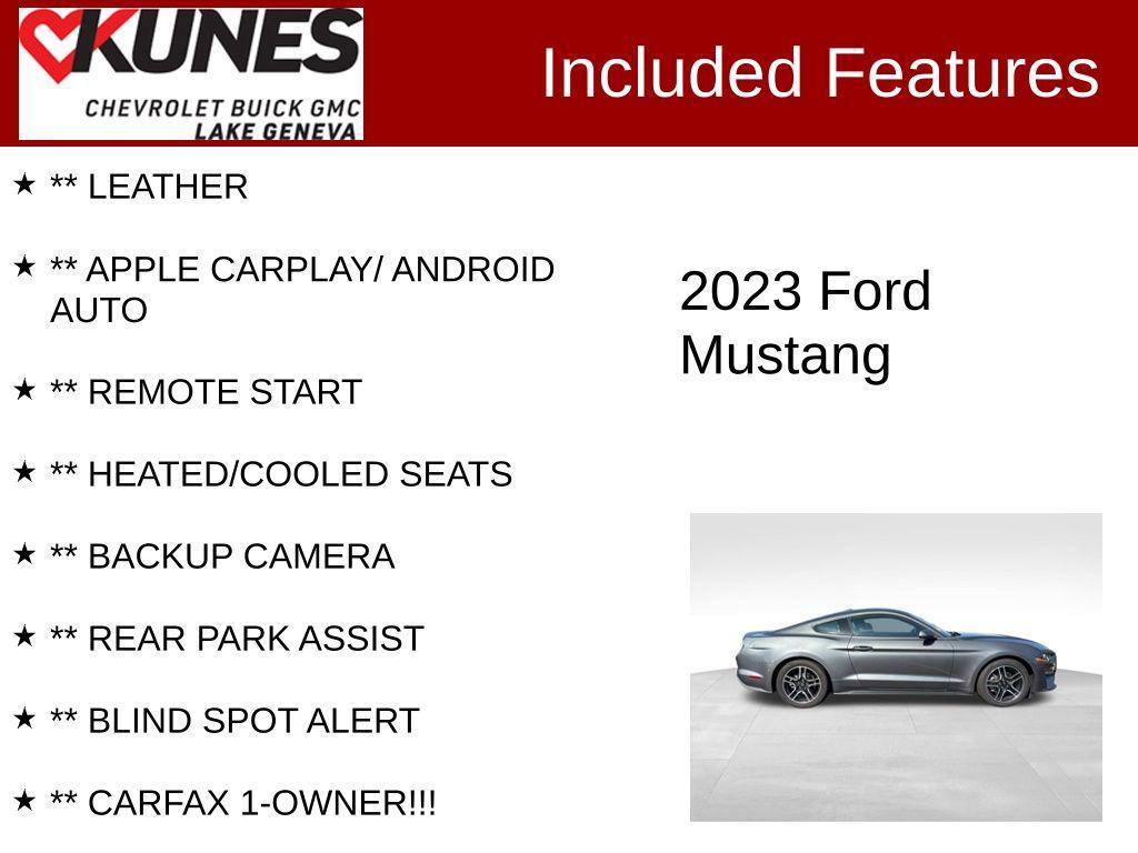 used 2023 Ford Mustang car, priced at $27,329