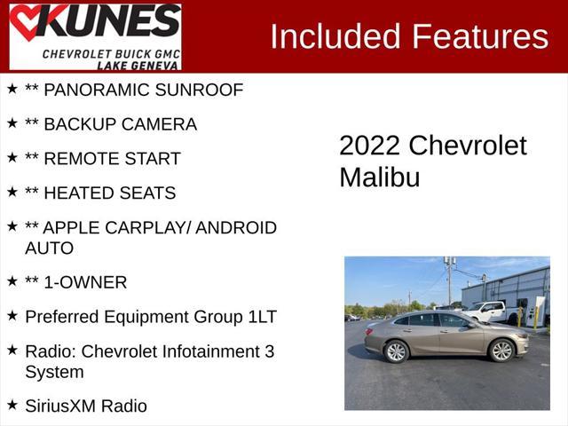 used 2022 Chevrolet Malibu car, priced at $15,817