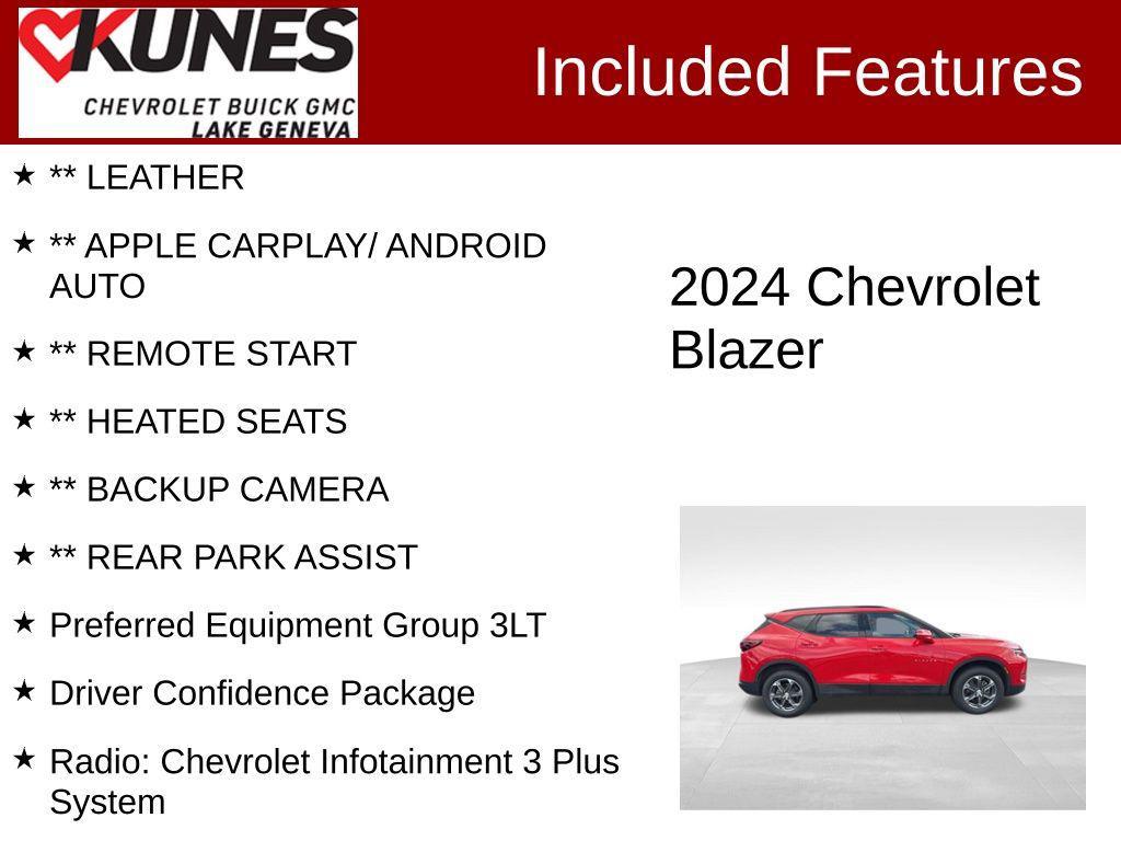 used 2024 Chevrolet Blazer car, priced at $25,100