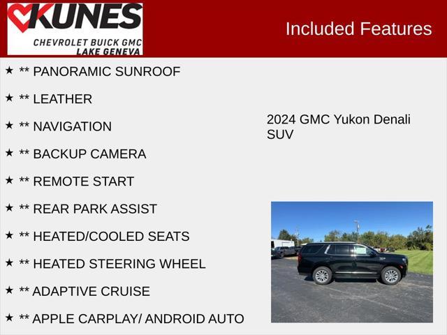 new 2024 GMC Yukon car, priced at $81,500