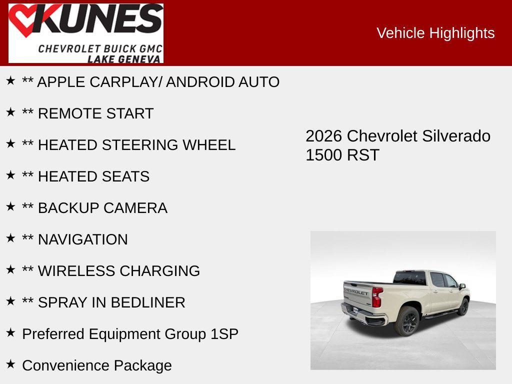 new 2026 Chevrolet Silverado 1500 car, priced at $55,997