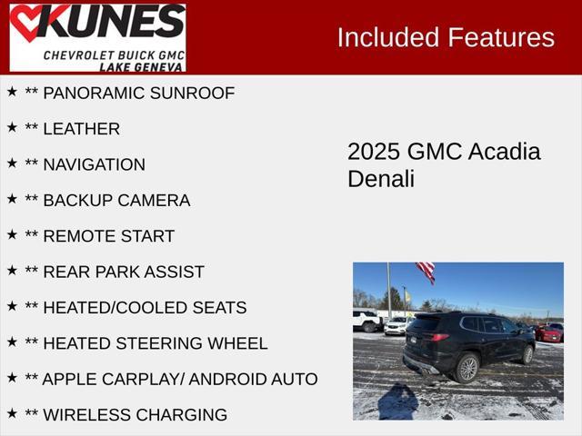 new 2025 GMC Acadia car, priced at $58,690