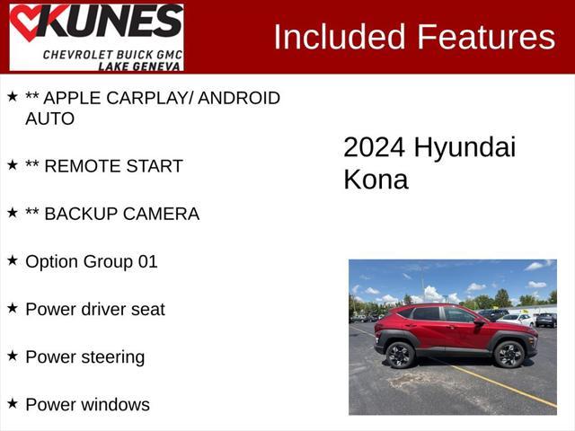 used 2024 Hyundai Kona car, priced at $20,945